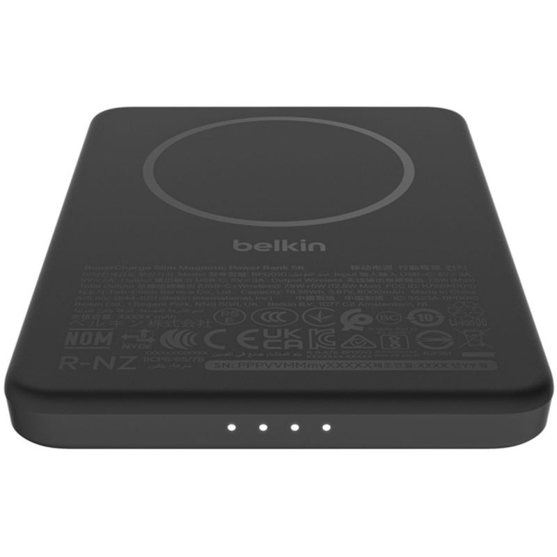 УМБ Belkin BoostCharge Slim Magnetic 5000mAh 15W Black (BPD010HQBK)