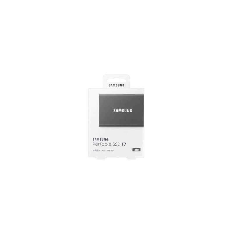 SSD накопичувач Samsung T7 2 TB Titan Gray (MU-PC2T0T/WW)
