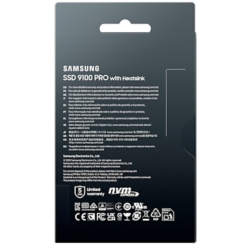 Накопичувач SSD Samsung M.2 1TB PCIe 5.0 9100PRO (MZ-VAP1T0CW)