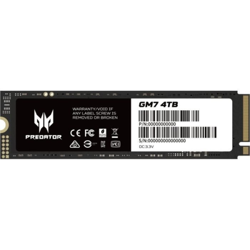Накопичувач SSD Acer M.2 2280 4TB GM7 Predator (BL.9BWWR.120)