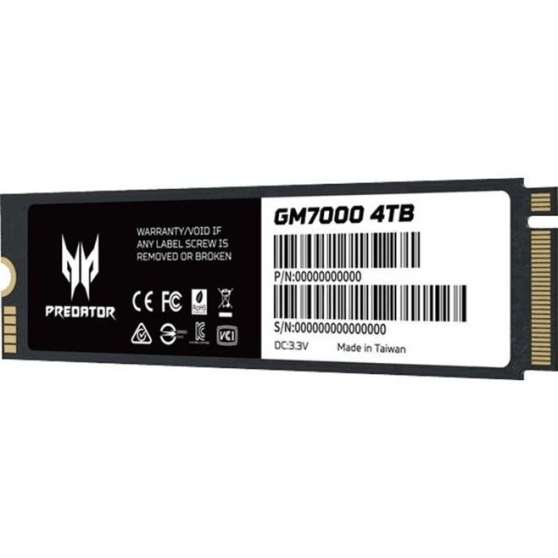 Накопичувач SSD Acer M.2 2280 4TB GM7000 Predator (BL.9BWWR.107)