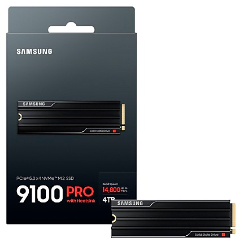 Накопичувач SSD Samsung M.2 4TB PCIe 5.0 9100PRO (MZ-VAP4T0CW)