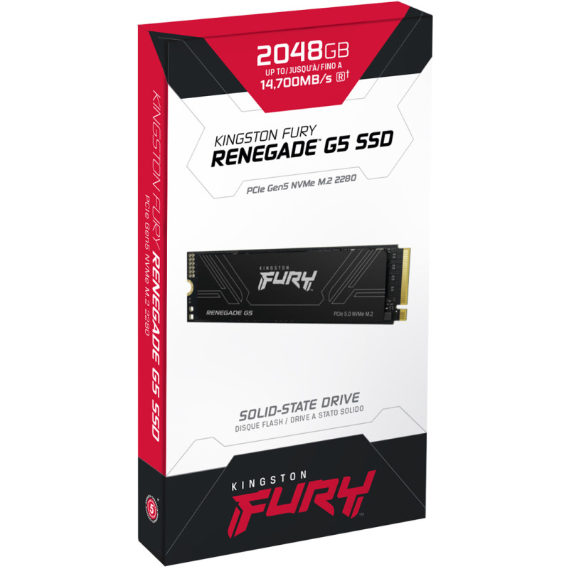 Накопичувач SSD Kingston Fury Renegade 2TB G5 M.2 2280 PCIe 5.0 x4 NVMe 3D TLC (SFYR2S/2T0)