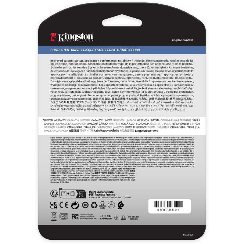 Накопичувач SSD Kingston M.2 480GB (SEDC2000BM8/480G)