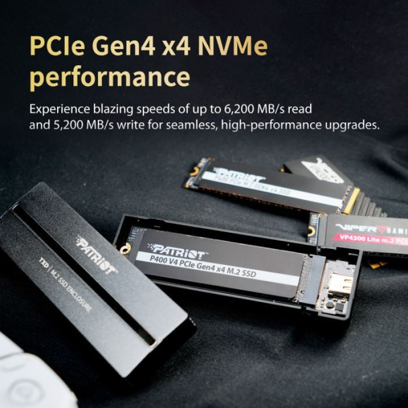Накопичувач SSD Patriot 2TB P400 V4 M.2 2280 PCIe NVMe 4.0 x4 TLC (P400VP2TBM28H)