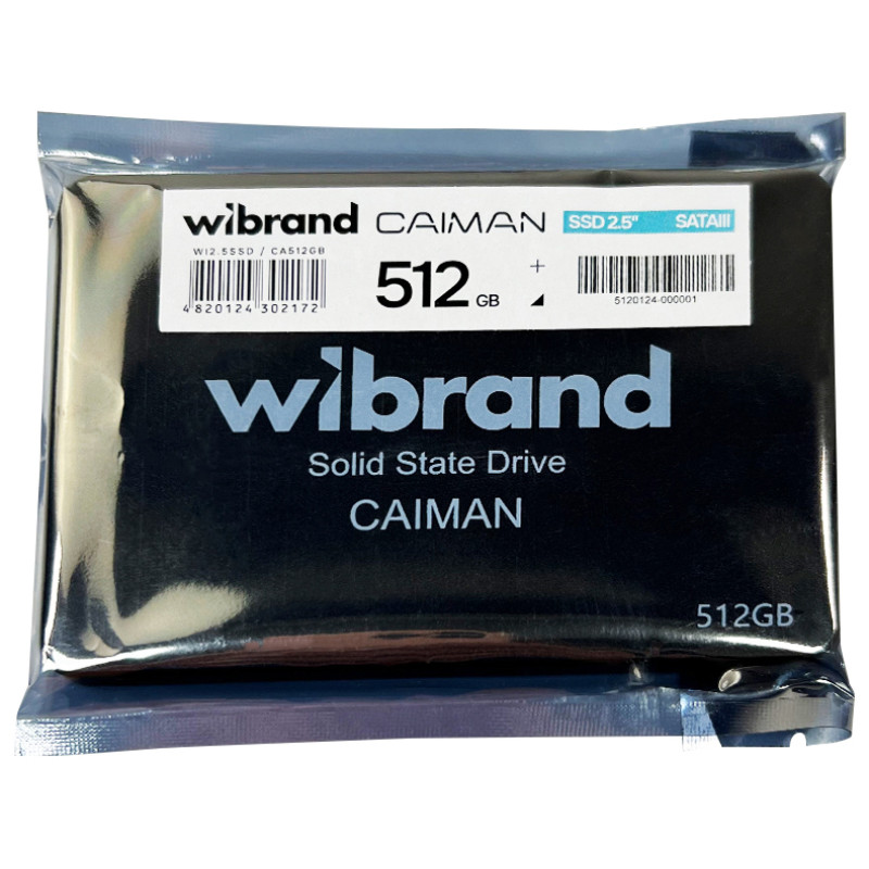 SSD накопичувач Wibrand Caiman 512GB 2.5 (WI2.5SSD/CA512GB)