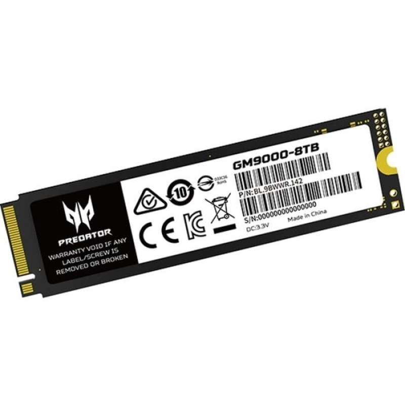 Накопичувач SSD Acer M.2 2280 8TB GM9000 Predator (BL.9BWWR.142)