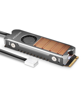 Радіатор Axagon для диска M.2 NVMe 2280/SATA (CLR-M2FAN)