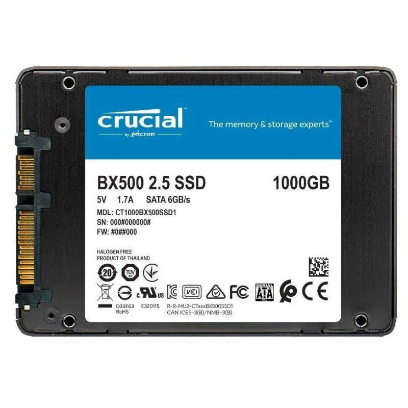 SSD накопичувач Crucial BX500 1 TB (CT1000BX500SSD1)