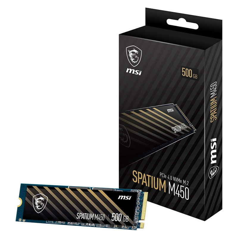 Накопичувач SSD MSI 500GB Spatium M450 M.2 3D NAND TLC (S78-440K220-P83)