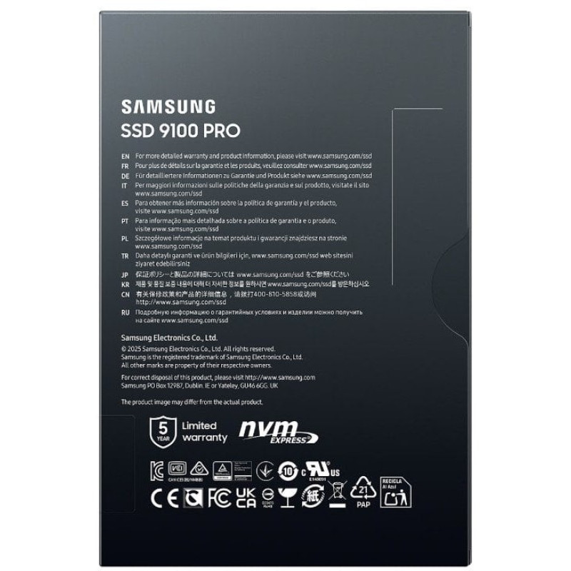 Накопичувач SSD Samsung M.2 2280 1TB 9100 PRO (MZ-VAP1T0BW)