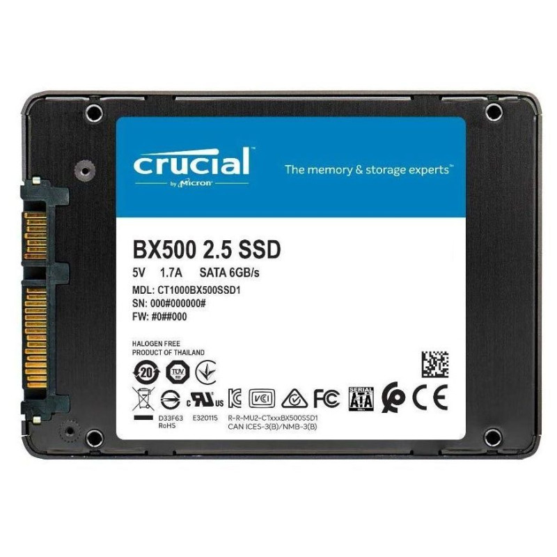 SSD накопичувач Crucial BX500 2 TB (CT2000BX500SSD1)