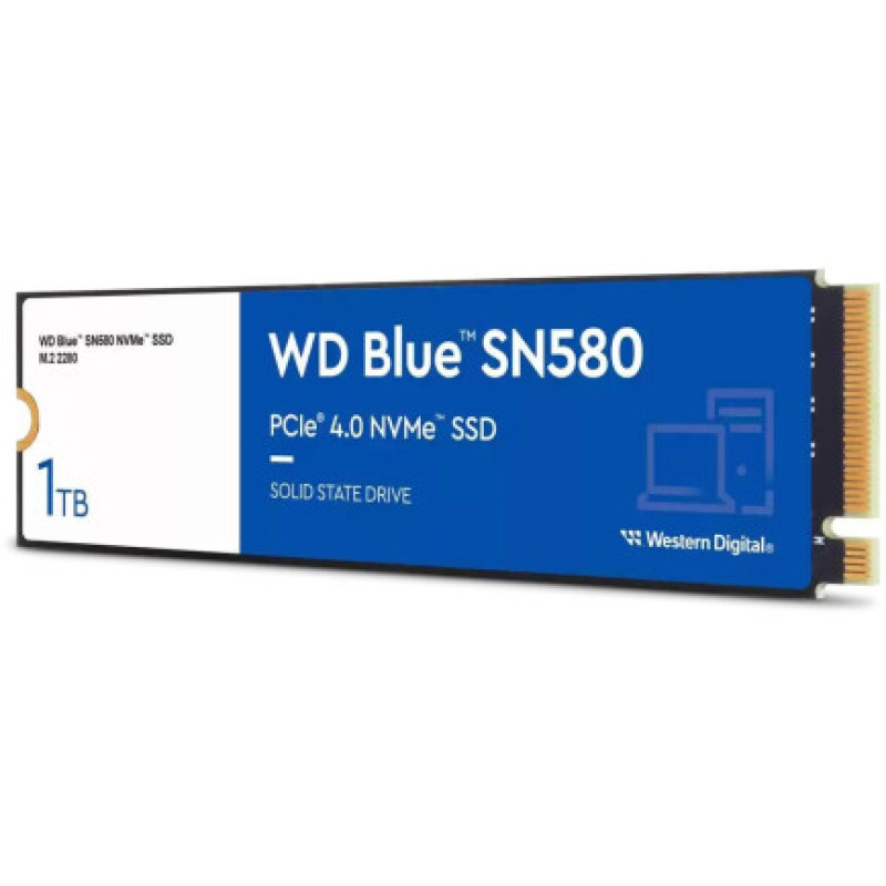 Накопичувач SSD WD M.2 2280 1TB BLUE SN580 (WDS100T3B0E)