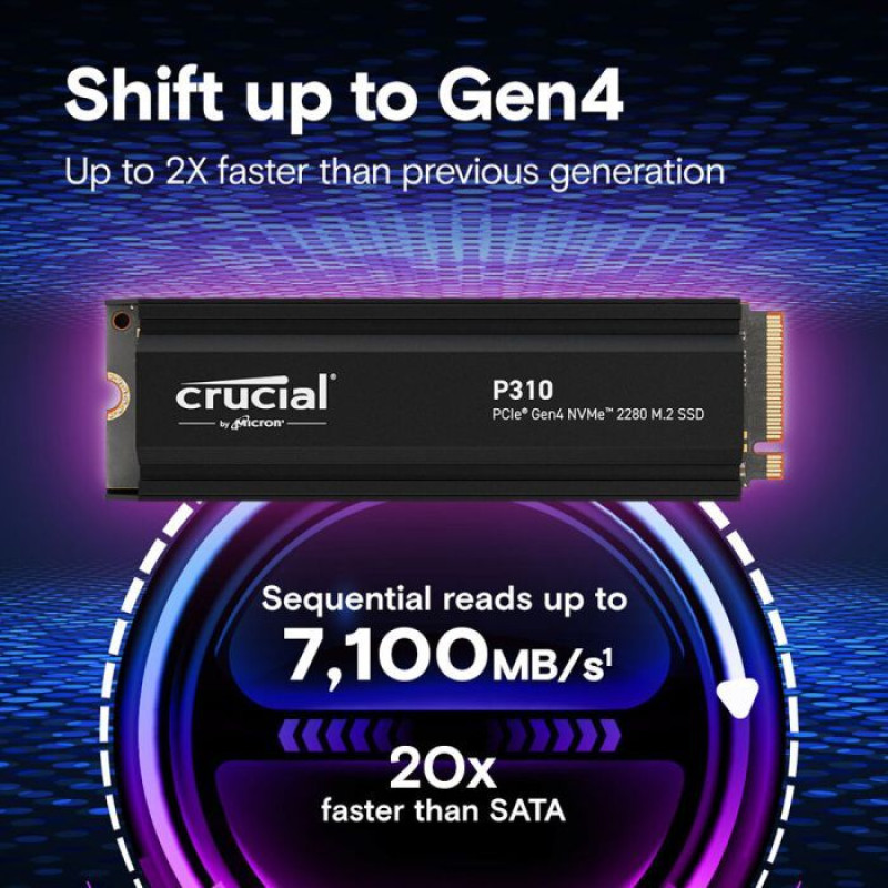 Накопичувач SSD Micron (Crucial) M.2 2280 1TB P310 (CT1000P310SSD5)
