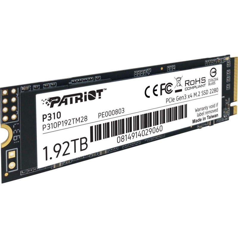 SSD накопичувач PATRIOT P310 1.92 TB (P310P192TM28)