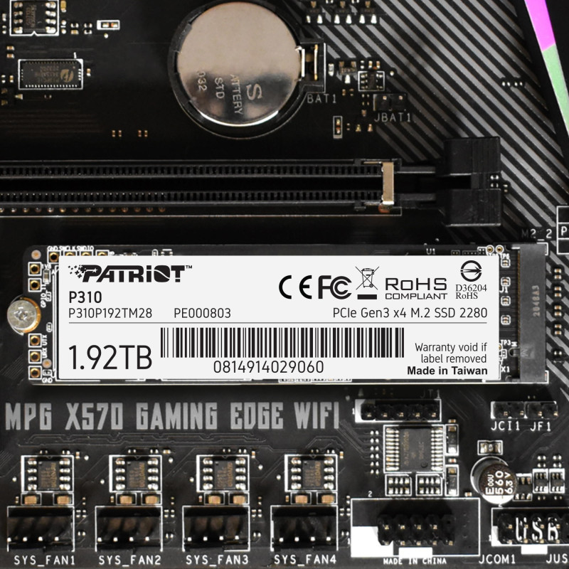 SSD накопичувач PATRIOT P310 1.92 TB (P310P192TM28)
