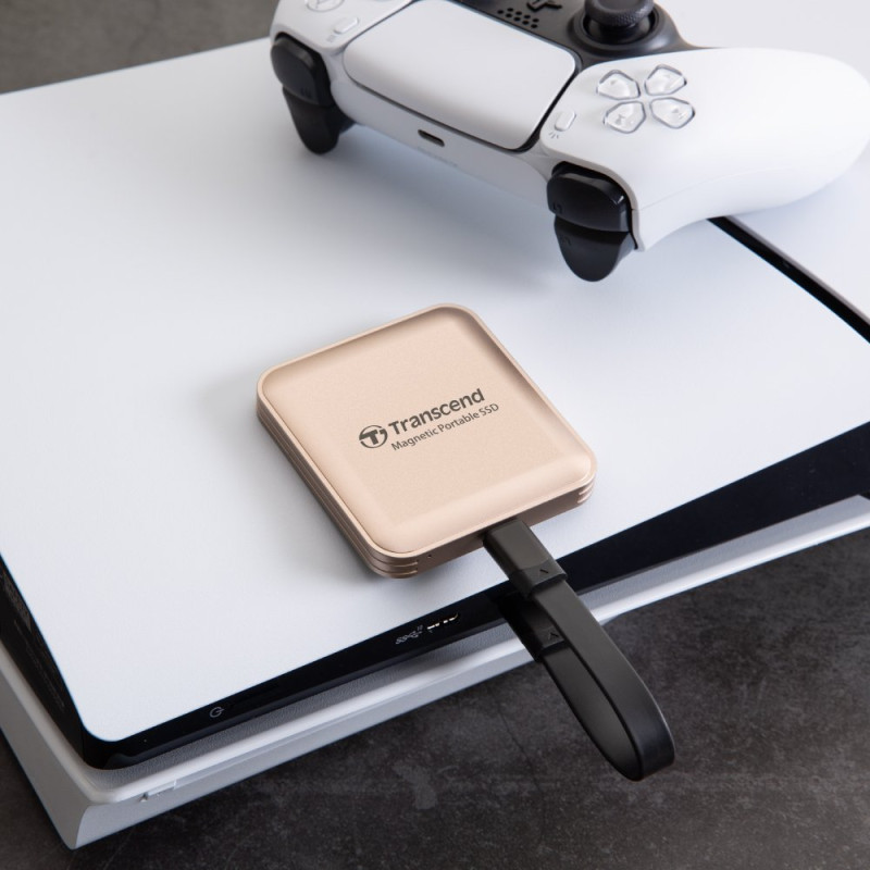 Накопичувач SSD Transcend ESD420 1TB USB Type-C 3D NAND TLC Champagne Gold (TS1TESD420G)
