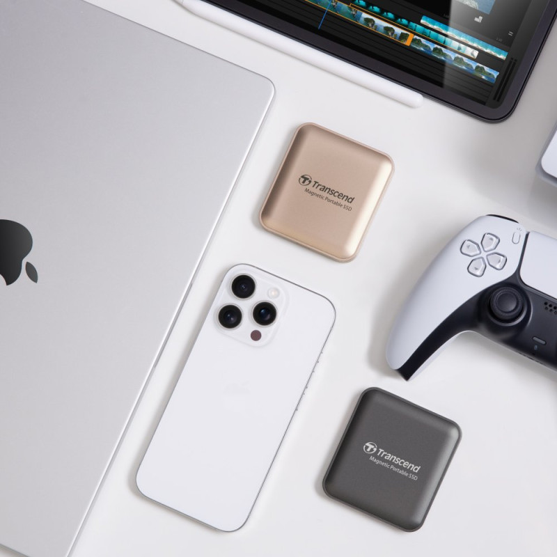 Накопичувач SSD Transcend ESD420 1TB USB Type-C 3D NAND TLC Champagne Gold (TS1TESD420G)