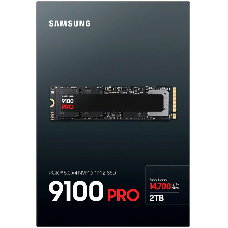 Накопичувач SSD Samsung 9100 PRO V-NAND TLC 2TB M.2 (2280 PCI-E) NVMe 2.0 (MZ-VAP2T0BW)