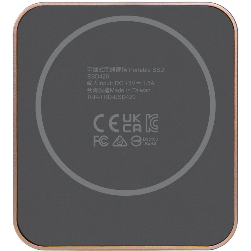 Накопичувач SSD Transcend ESD420 4TB USB Type-C 3D NAND TLC Champagne Gold (TS4TESD420G)