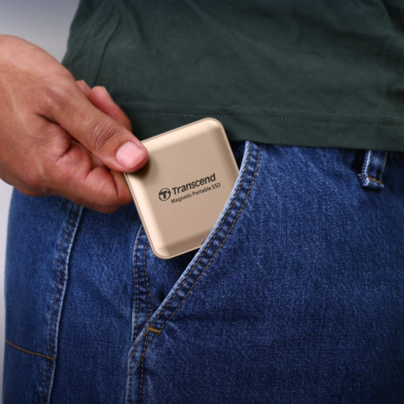 Накопичувач SSD Transcend ESD420 4TB USB Type-C 3D NAND TLC Champagne Gold (TS4TESD420G)
