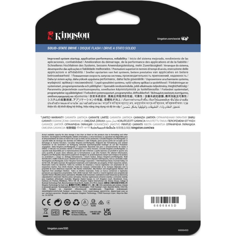 Накопичувач SSD Kingston 2.5