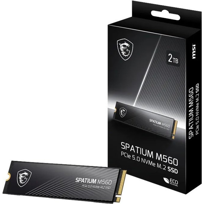 Накопичувач SSD MSI Spatium M560 2TB M.2 2280 NVMe PCIe 5.0 x4 3D NAND TLC (S78-440Q940-P83)