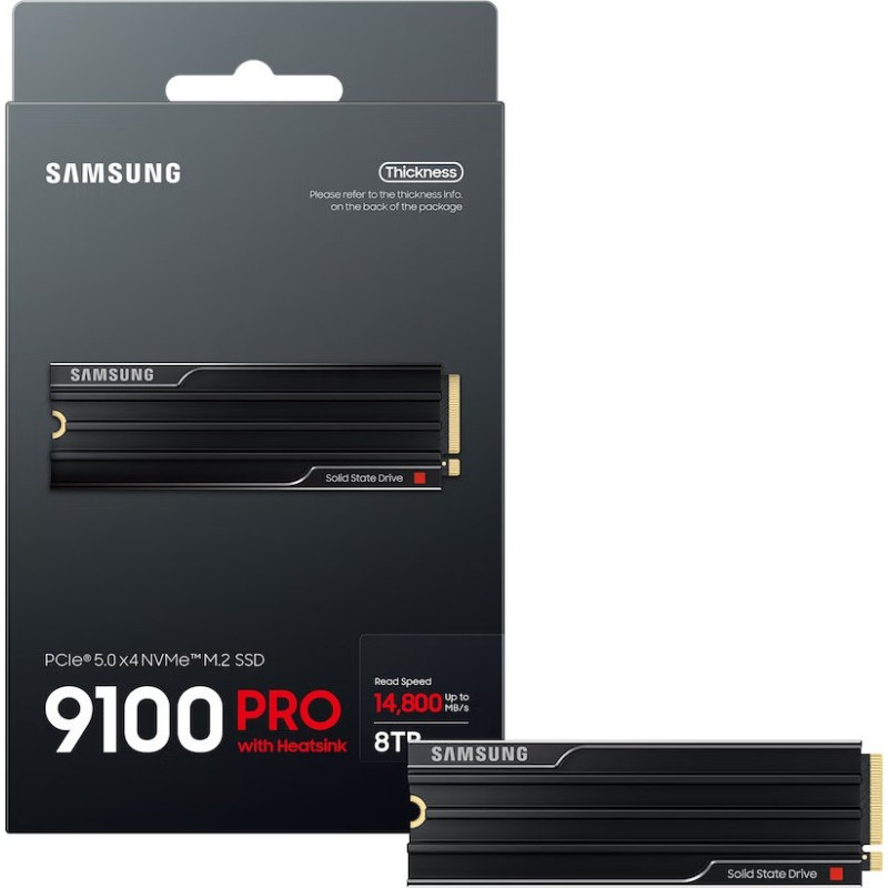 Накопичувач SSD Samsung M.2 8TB PCIe 5.0 9100PRO (MZ-VAP8T0CW)