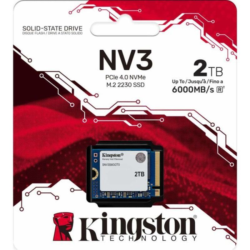 Накопичувач SSD Kingston M.2 2230 2TB NV3 (SNV3SM3/2T0)