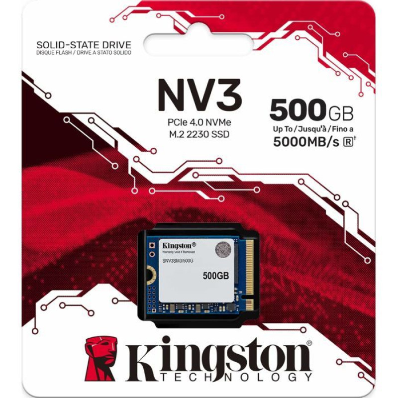 Накопичувач SSD Kingston M.2 2230 500GB NV3 (SNV3SM3/500G)