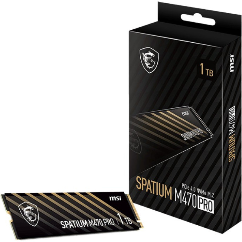 Накопичувач SSD MSI Spatium M470 Pro 1TB M.2 2280 NVMe PCIe 4.0 x4 3D NAND TLC (S78-440L0J0-P83)