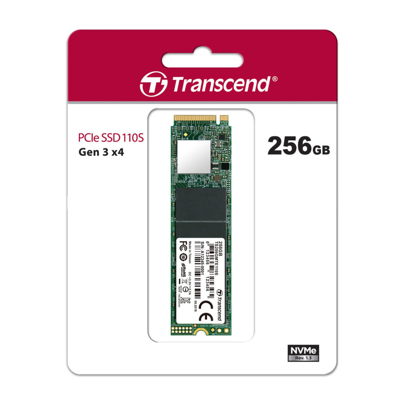 Накопичувач SSD Transcend 256GB M.2 (TS256GMTE110S)