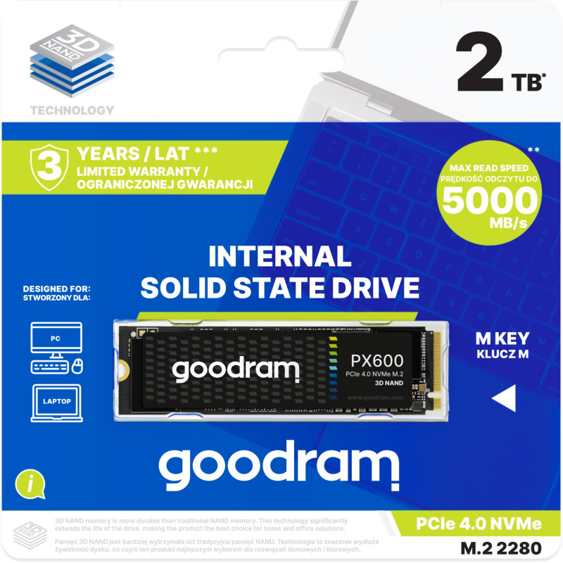 Накопичувач SSD Goodram M.2 2280 2TB PX600 (SSDPR-PX600-2K0-80)