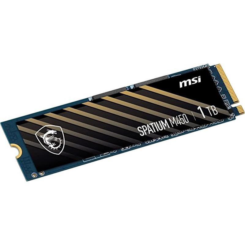Накопичувач SSD MSI Spatium M450 1TB NVMe M.2 PCIe 4.0 TLC 3D NAND (S78-440L980-P83/S78-440L0M0-P83)
