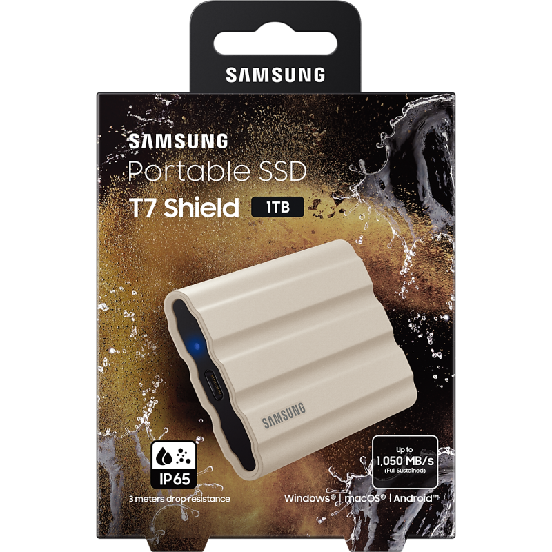 Накопичувач SSD Samsung USB 3.2 1TB T7 Shield (MU-PE1T0K/EU)