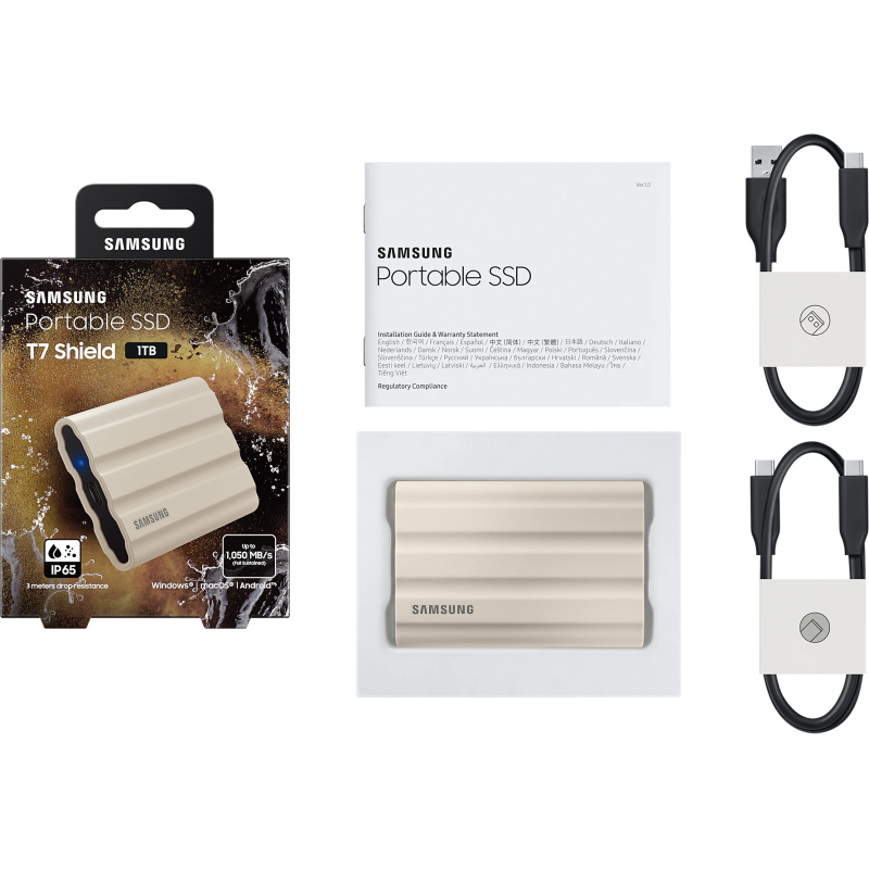 Накопичувач SSD Samsung USB 3.2 1TB T7 Shield (MU-PE1T0K/EU)