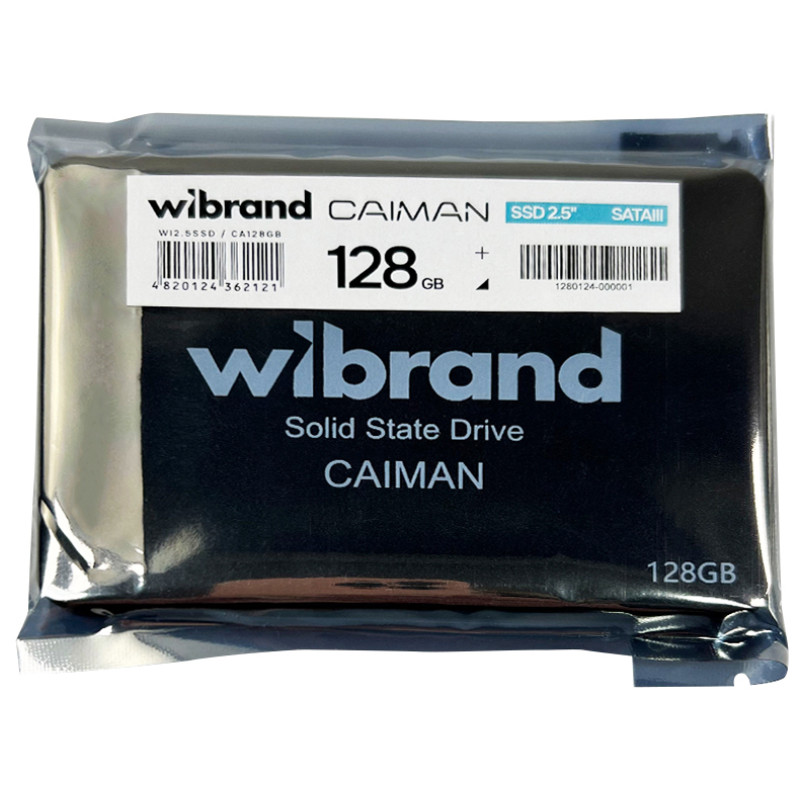 SSD накопичувач Wibrand Caiman 128GB 2.5 (WI2.5SSD/CA128GB)