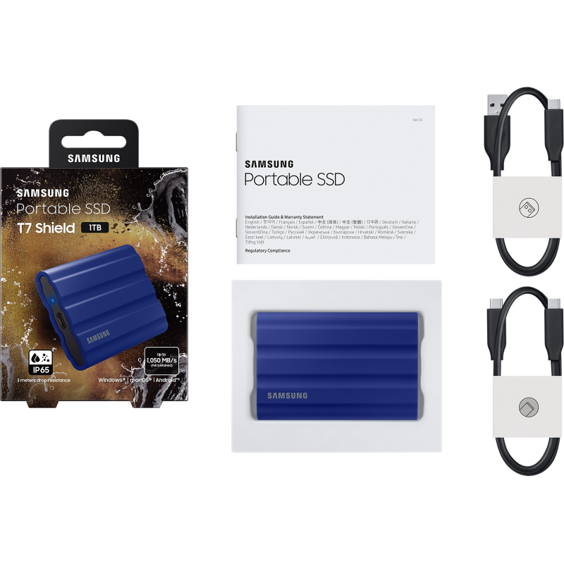 Накопичувач SSD Samsung USB 3.2 1TB T7 Shield (MU-PE1T0R/EU)