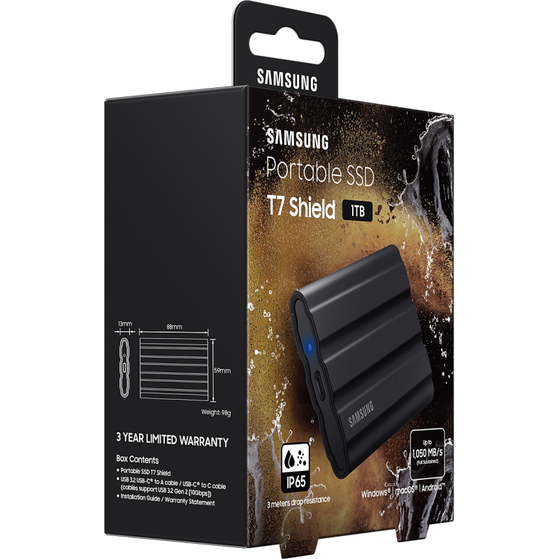 Накопичувач SSD Samsung USB 3.2 1TB T7 Shield (MU-PE1T0S/EU)