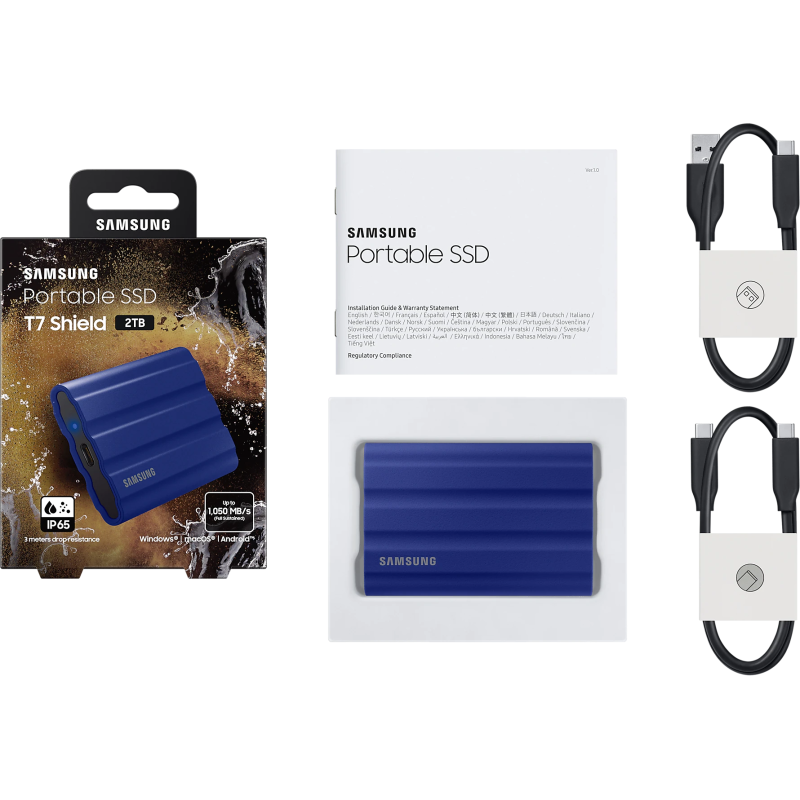 Накопичувач SSD Samsung USB 3.2 2TB T7 Shield (MU-PE2T0R/EU)