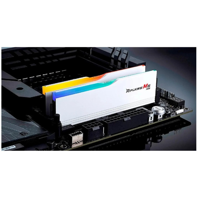 Модуль пам'яті G.Skill Ripjaws M5 RGB White DDR5-6400 32GB (2x16GB) (F5-6400J3648F16GX2-RM5RW)