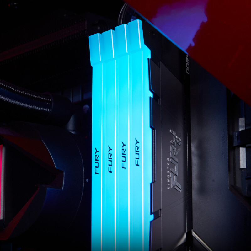 Модуль пам'яті Kingston DDR4 64GB (2x32GB) 3600 MHz FURY Renegade RGB Fury (ex. HyperX) (KF436C18RB2AK2/64)
