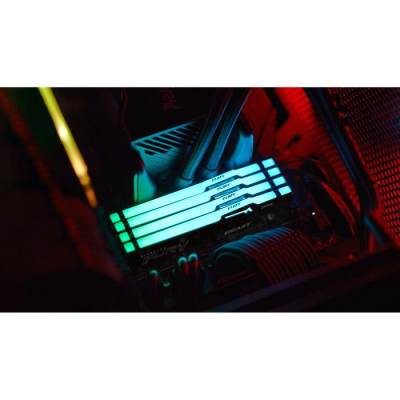 Модуль пам'яті Kingston DDR5 32GB 5600 МГц Beast RGB EXPO Black Fury (ex.HyperX) (KF556C40BB2A-32)