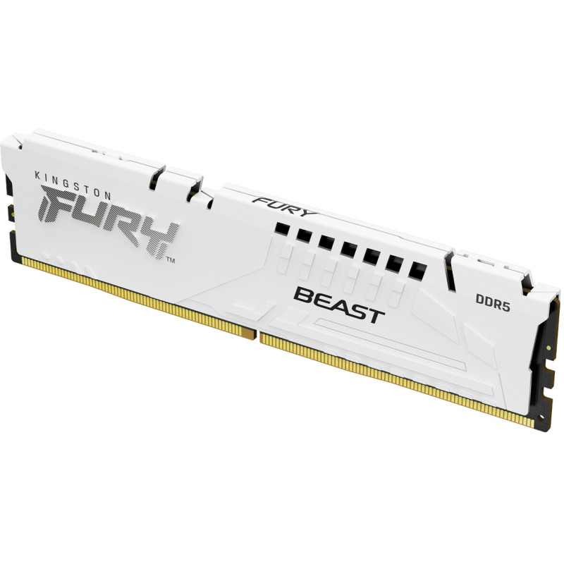 Модуль пам'яті Kingston DDR5 16GB 5600 MHz FURY Beast White Fury (ex. HyperX) (KF556C40BW-16)