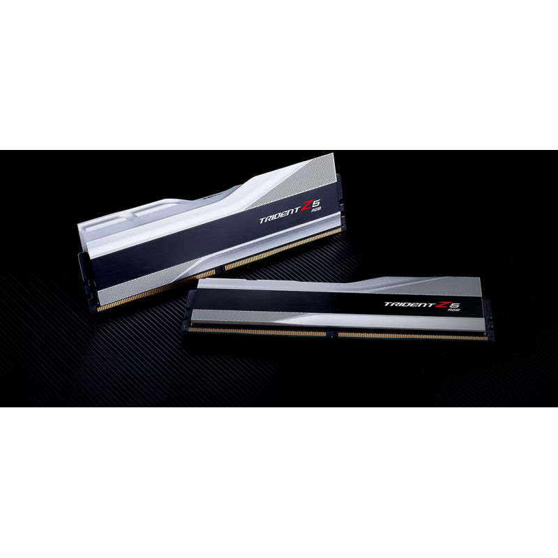Модуль пам'яті G.Skill DDR5 2x16GB/8000 Trident Z5 RGB Silver (F5-8000J3848H16GX2-TZ5RS)