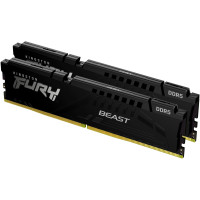 Модуль пам'яті Kingston DDR5 32GB (2x16GB) 6400 MHz Beast Black EXPO Fury (ex.HyperX) (KF564C32BBEK2-32)