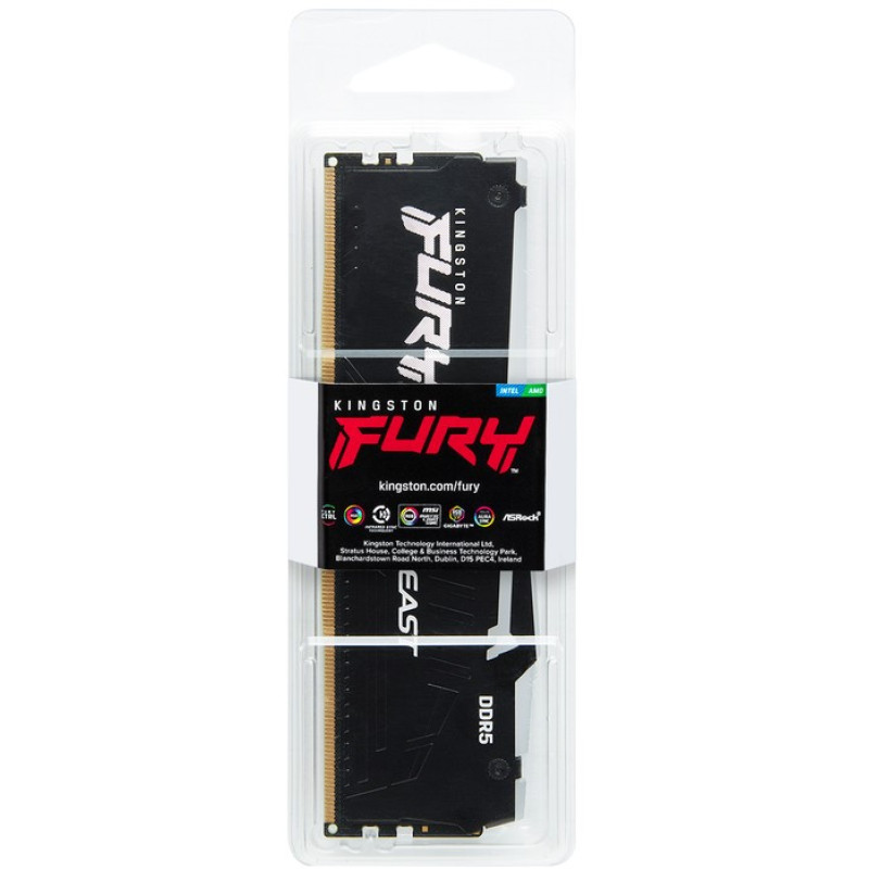 Модуль пам'яті Kingston DDR5 32GB 5600 MHz Beast RGB XMP Fury (ex. HyperX) (KF556C40BBA-32)
