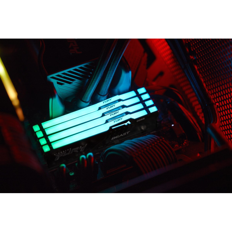 Модуль пам'яті Kingston DDR5 32GB 5600 MHz Beast RGB XMP Fury (ex. HyperX) (KF556C40BBA-32)