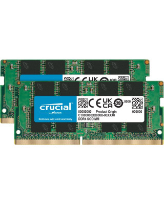 Модуль пам'яті CRUCIAL 16GB PC25600 DDR4 SO KIT2 (CT2K8G4SFRA32A)