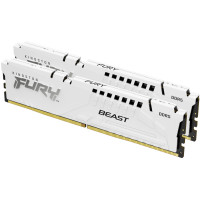Модуль пам'яті Kingston DDR5 32GB (2x16GB) 6400 MHz Beast White EXPO Fury (ex.HyperX) (KF564C32BWEK2-32)